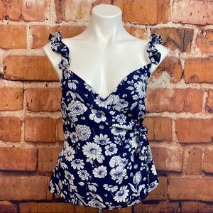 “Likely” blue floral top